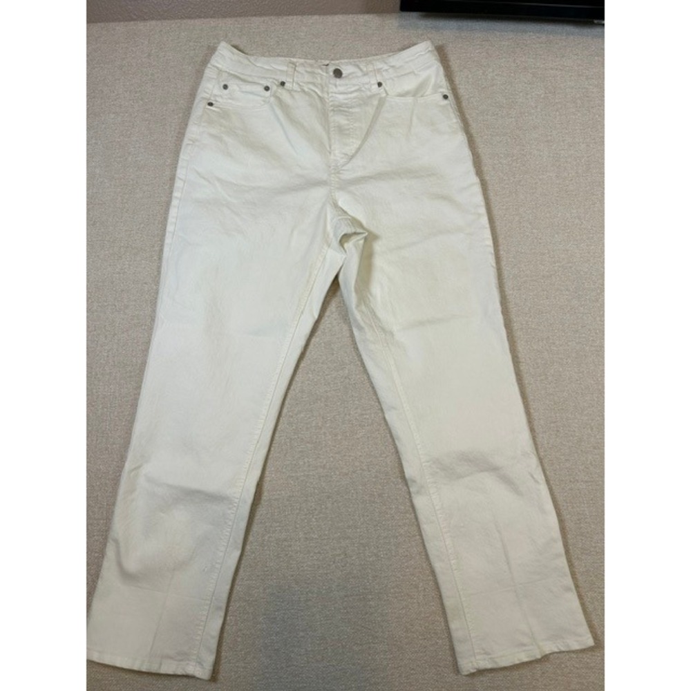 Frye Women's Straight Leg White Denim Jeans Stretch 8/29‎